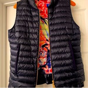 EUC LILLY PULITZER CORA VEST TRUE NAVY